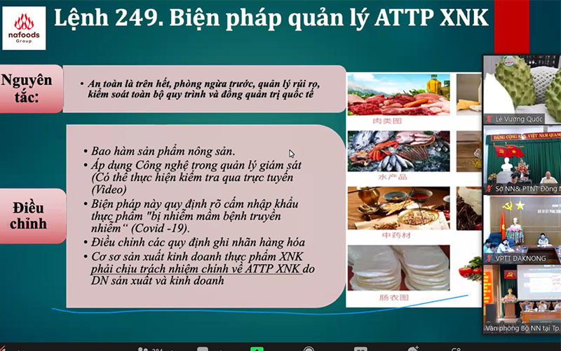 Nafoods tham du dien dan nong nghiep do bao ngong nghiep viet nam to chuc