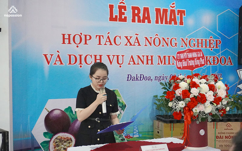 le ra mat và ky ket hop tac giua htx anh minh va nafoods group