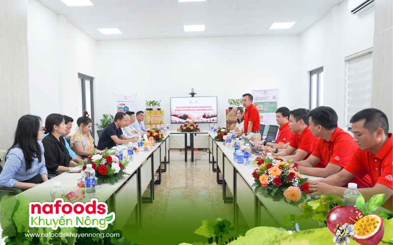 Lễ ký kết hợp đồng hợp tác giữa chanh leo Nafoods và NPP/Đại lý