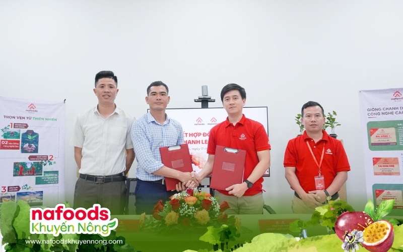 Lễ ký kết hợp đồng hợp tác giữa chanh leo nafoods và NPP/Đại lý
