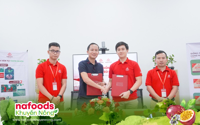 Lễ ký kết hợp đồng hợp tác giữa chanh leo nafoods và NPP/Đại lý