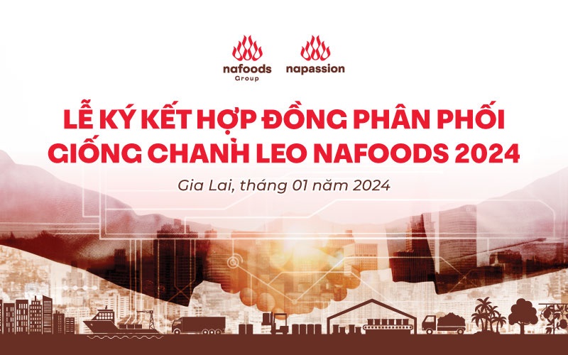 Lễ ký kết hợp đồng hợp tác giữa chanh leo Nafoods và NPP/Đại lý