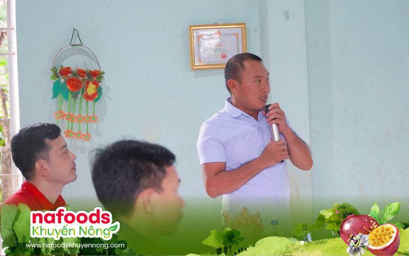 Đại diện hợp tác xã ia tô gia lai chia sẻ tại hội thảo