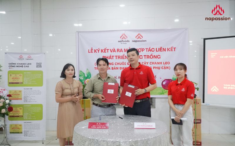 Nafoods ký kết hợp tác liên kết vùng trồng với cường quốc glar