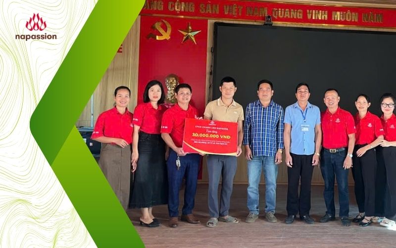 nafoods chung tay xây dựng đường nông thôn sau bão