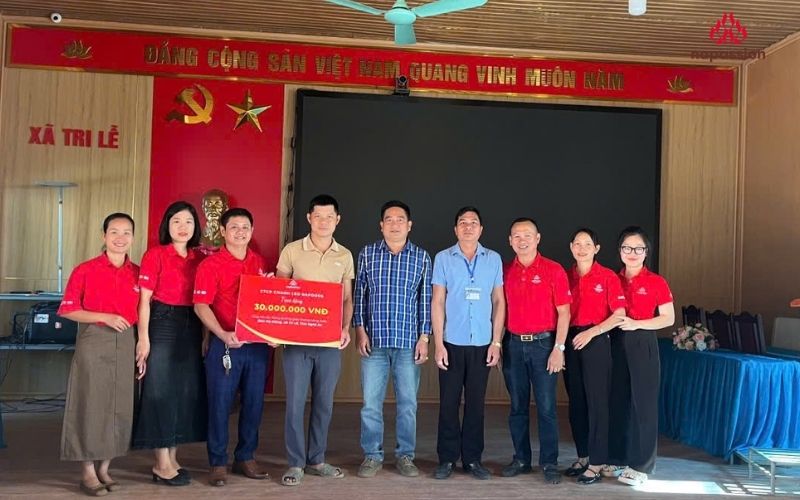 Nafoods đóng góp kinh phí xây dựng đường nông thôn sau bão